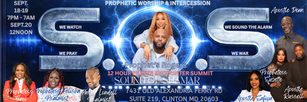S.O.S. Sound of Shamar 12 Hour Prayer Encounter Summit flyer